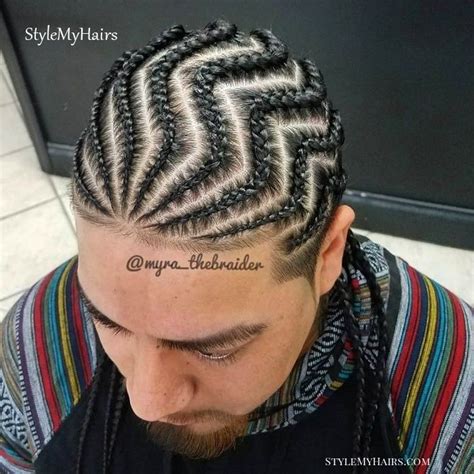 Zigzag Hairstyle For Men 20 Best Ideas of ZigZag Cornrows Hairstyles