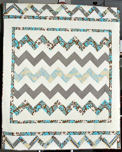 Zig Zag Quilt Pattern Using Rectangles