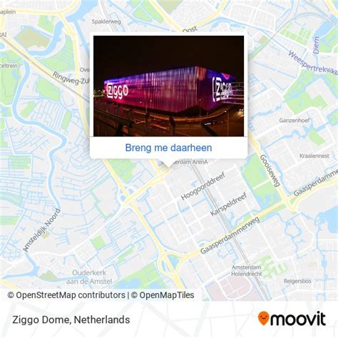 ziggo dome met de trein