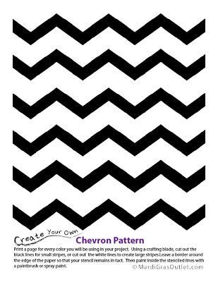 Zigzag Stencil Printable