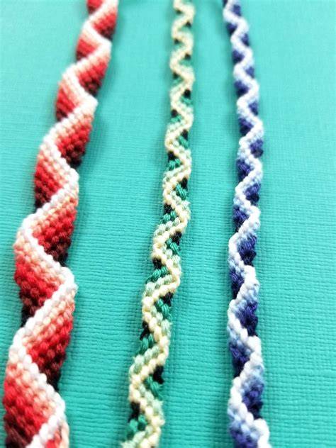 Zigzag Wave Pattern Friendship Bracelet