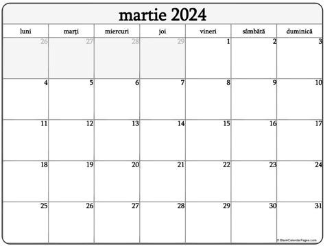 zile lucratoare martie 2024