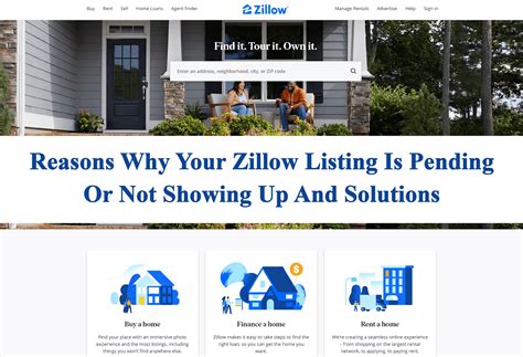 Zillow Not Showing Listing