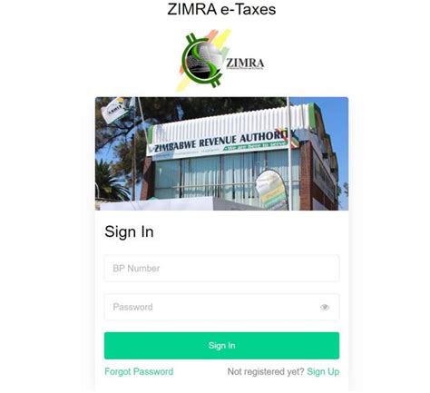 zimra tax portal sign in