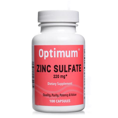 Zinc (Sulfate) 220 mg 100 Tablets by Rugby Hargraves Online Healthcare