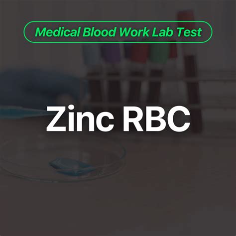 Zinc Blood Test Name