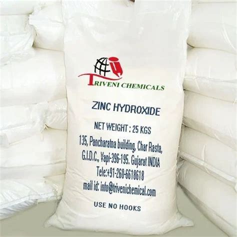 Zinc Hydroxide Disposal
