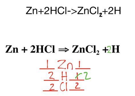 Zinc Hydroxide Plus Hydrochloric Acid