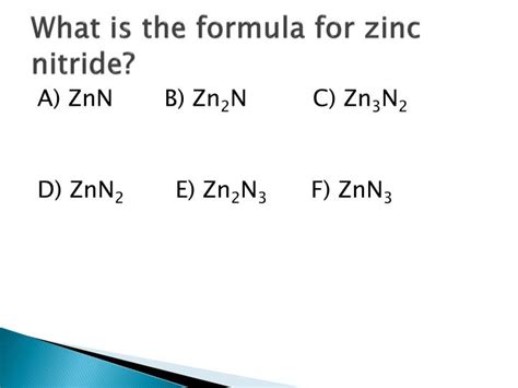 Zinc Nitride Ionic Or Covalent