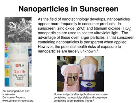 Zinc Oxide Sunscreen Nanoparticles