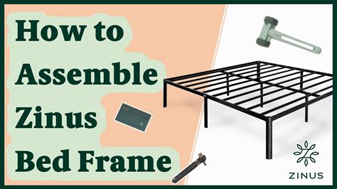 zinus bed frame assembly instructions