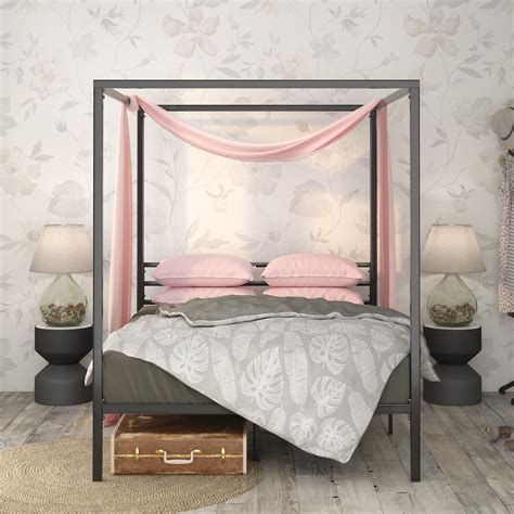 zinus canopy bed frame