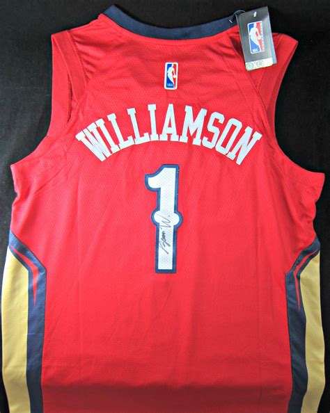 zion williamson autographed jersey