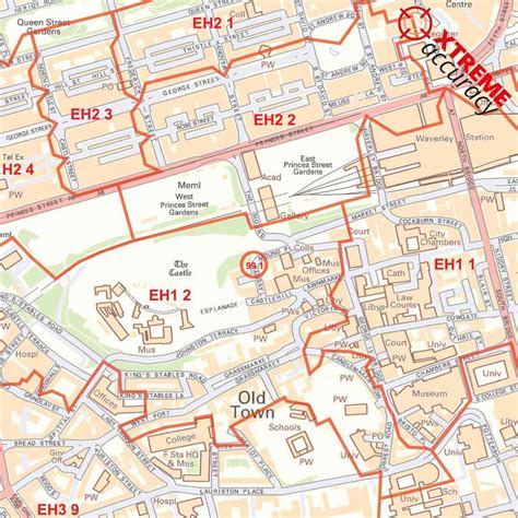 Map Of Edinburgh City Centre Map Of Zip Codes