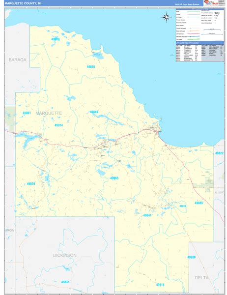 Map Of Northern Michigan Map Of Zip Codes
