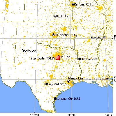 DeSoto Texas Zip Code Wall Map (Red Line Style) by MarketMAPS