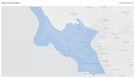 zip code for 415 area code