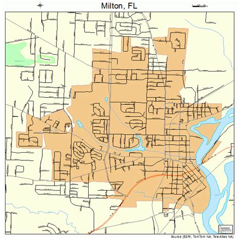 Zip Code Map Milton Fl
