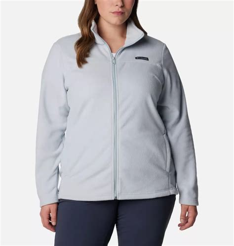 Zip Fleece Jacket Plus Size