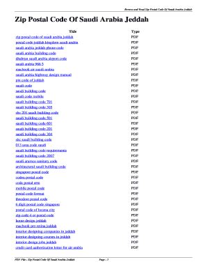 Zip Or Postal Code Jeddah