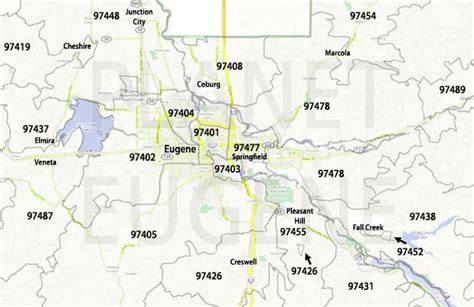 Eugene oregon Zip Code Map secretmuseum