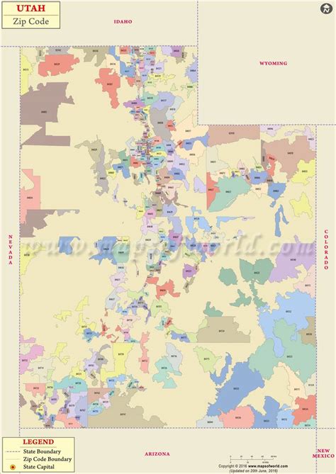 Utah County Zip Code Map Utah FreePrintable.me