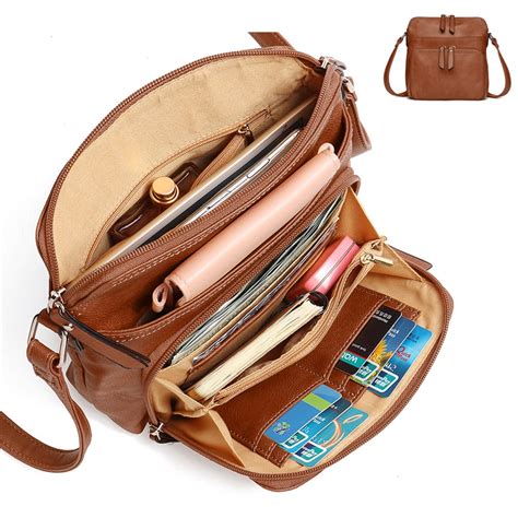 Zipper Leather Shoulder Bag