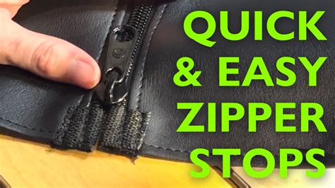 Zipper Stopper Diy