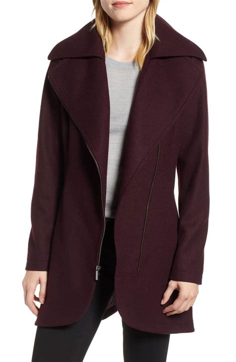 Zipper Wool Coat