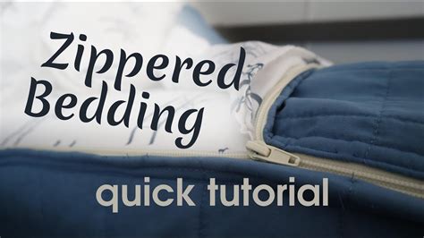 Zippered Bedding Tutorial