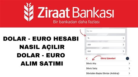 ziraat bankası euro alış satış