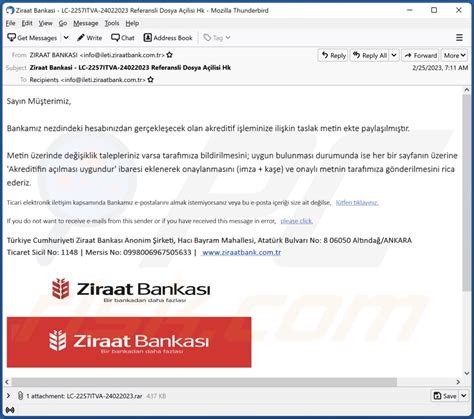 ziraat bankasi email address