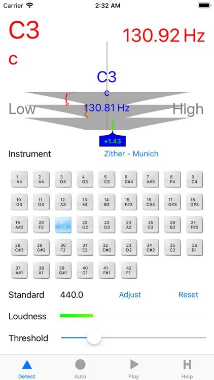 Zither Tuner App