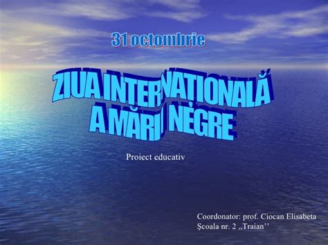 ziua internationala a marii negre