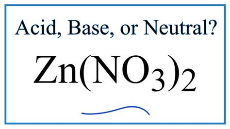 zn no3 2 acid or base