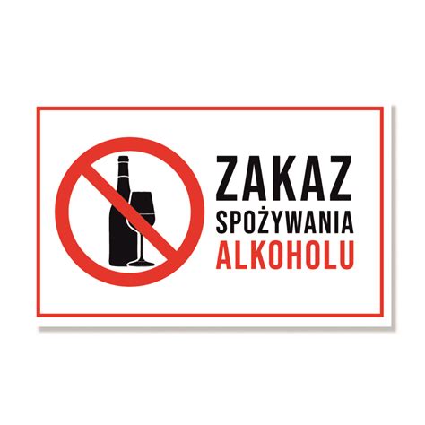 znak zakaz spozywania alkoholu