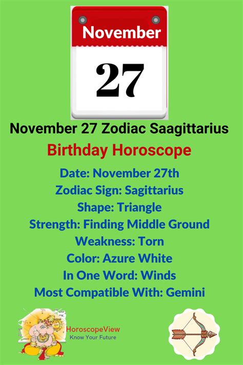 zodiac 27 november