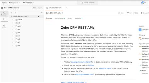 zoho crm api