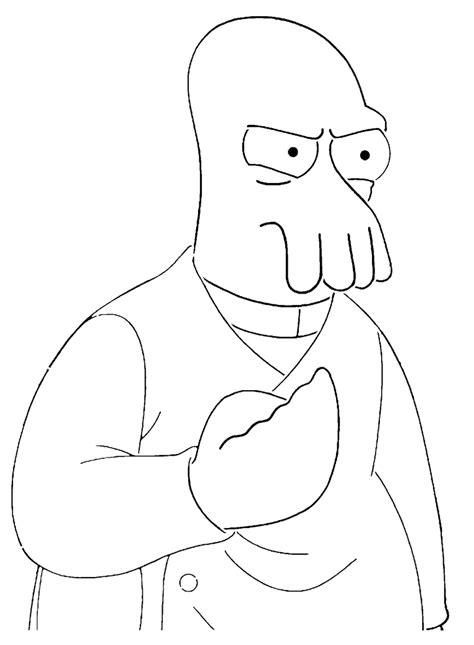 Zoidberg Printable Stencil