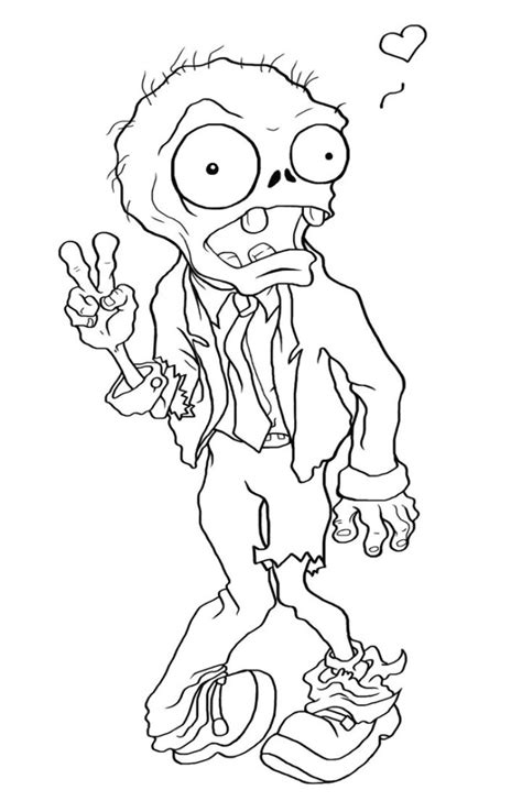 Top 20 Zombie Coloring Pages For Your Kids