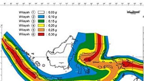 zona wilayah gempa di indonesia