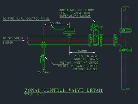 Zone Control Valve Cad Block