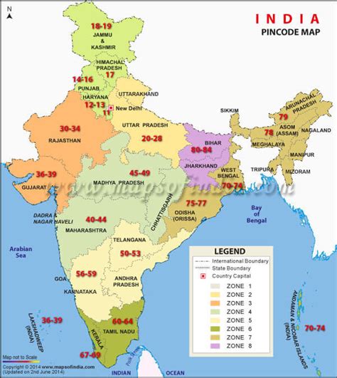 zone wise pin code list