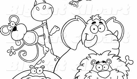 zoo animals clipart black and white 10 free Cliparts | Download images