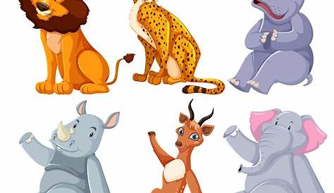 Zoo Animals Clipart Set Jungle Clip Art Safari Graphics | Etsy in 2021