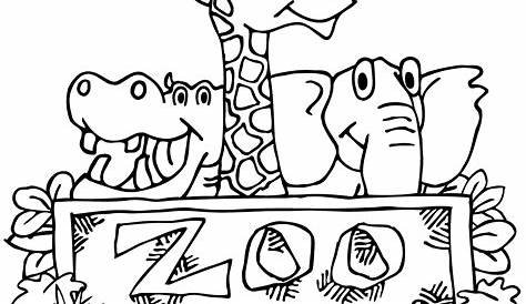 zoo animals clip art collection black and white only by keepinitkawaii