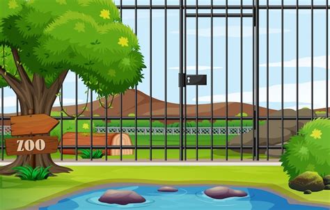 Zoo Cage Background