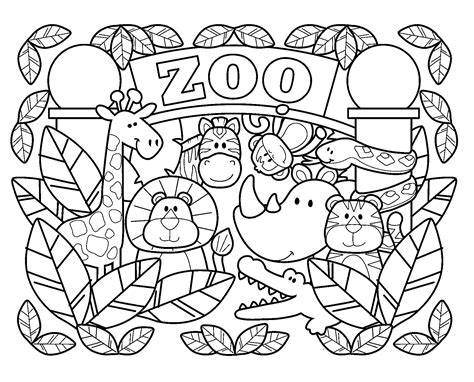 Zoo Coloring Sheets Printable