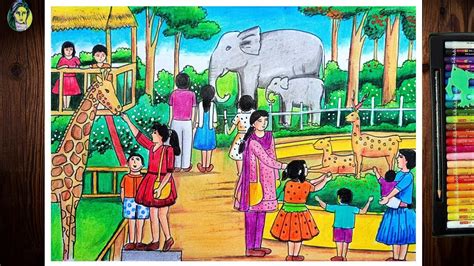 zoo drawing ideas