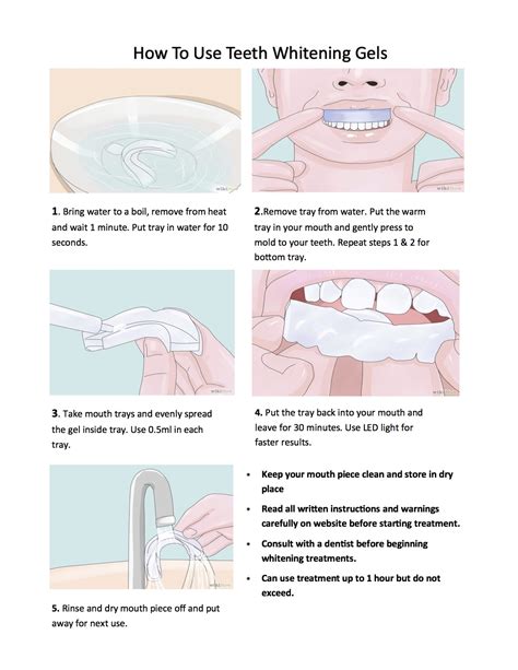 Zoom 6 Teeth Whitening Instructions